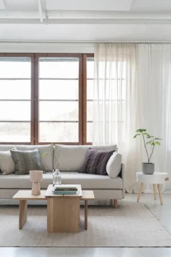 Tapio Anttila Collection ON2 Fabric sofa bed, natural white Diamonds 012