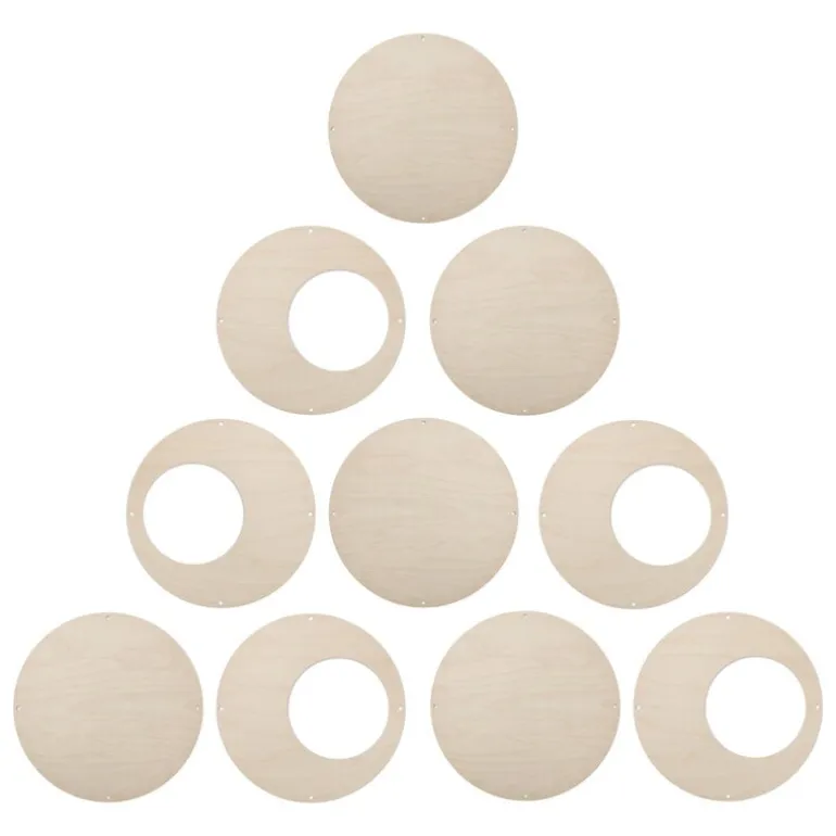 Tapio Anttila Collection Palapala room divider disc, 10 pcs, lacquered birch