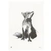 Teemu Järvi Illustrations Fox poster, 50 x 70 cm