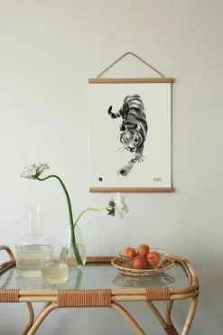 Teemu Järvi Illustrations Sneaking tiger poster, 30 x 40 cm