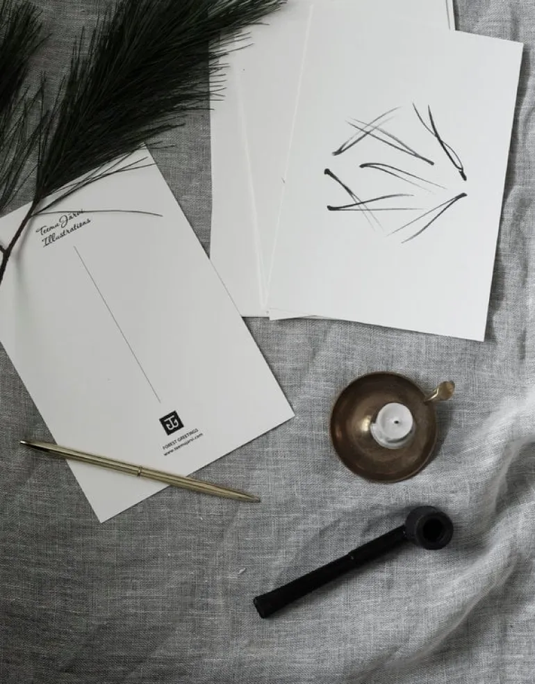 Teemu Järvi Illustrations Conifer mini poster set, 4 pcs