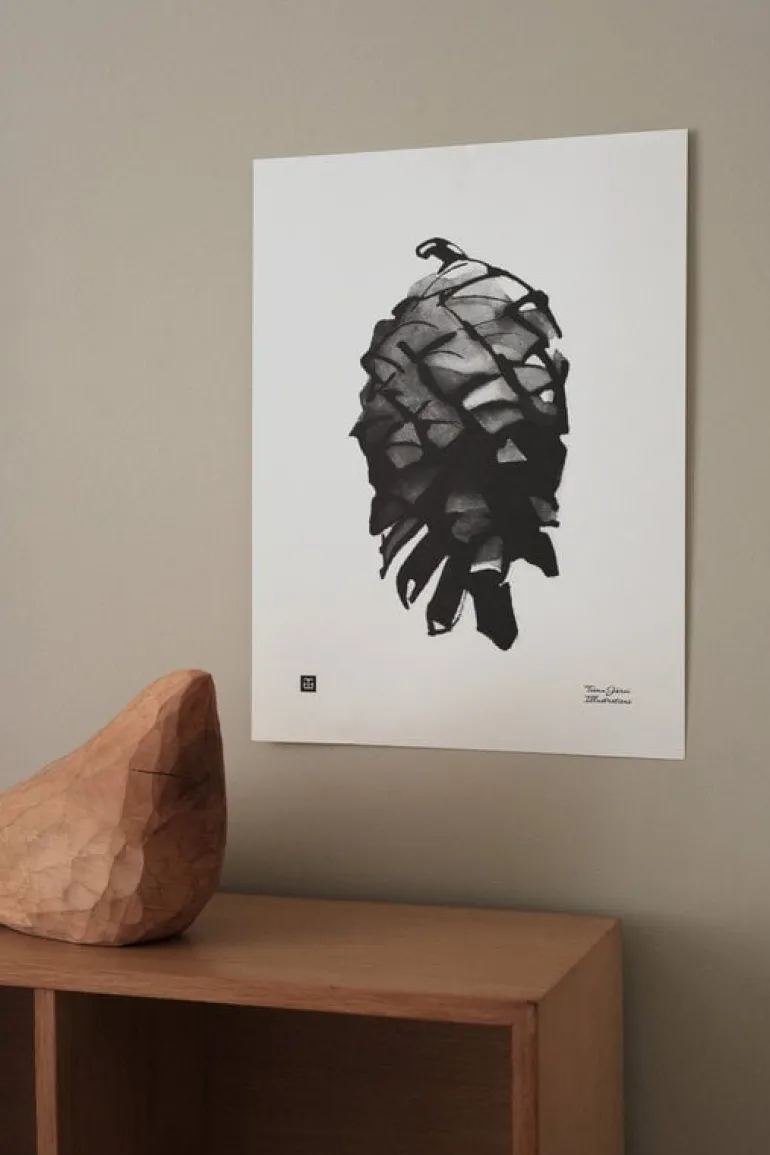 Teemu Järvi Illustrations Pine Cone poster, 30 x 40 cm