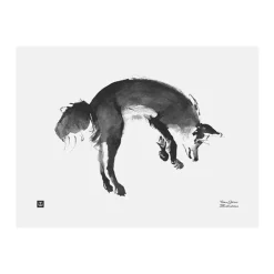 Teemu Järvi Illustrations Leaping fox poster, 40 x 30 cm