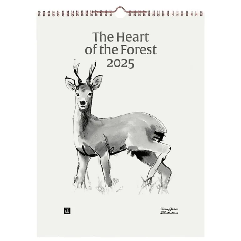 Teemu Järvi Illustrations The Heart of the Forest wall calendar 2025