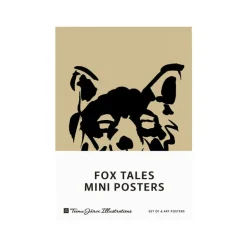 Teemu Järvi Illustrations Fox Tales mini poster set, 4 pcs