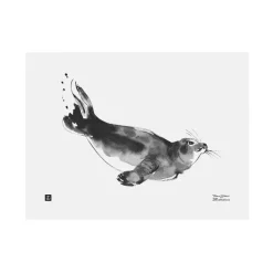 Teemu Järvi Illustrations Ringed Seal poster, 40 x 30 cm