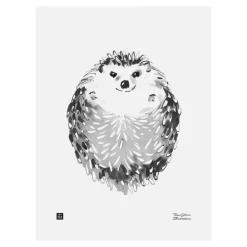 Teemu Järvi Illustrations Hedgehog poster, 30 x 40 cm
