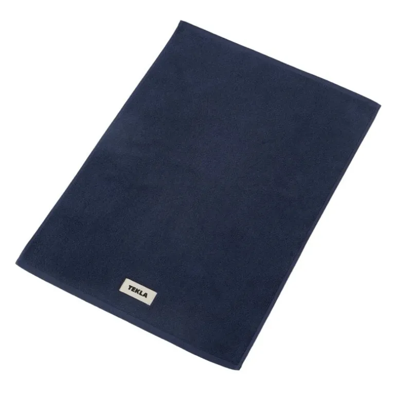 Tekla Bath mat, 70 x 50 cm, navy