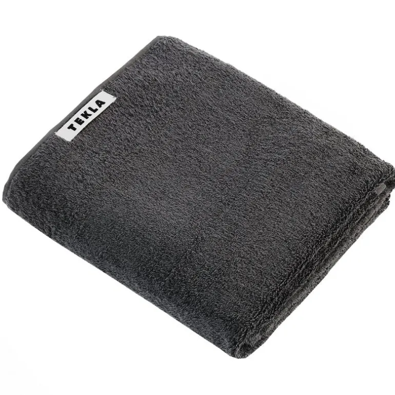 Tekla Bath towel, charcoal grey