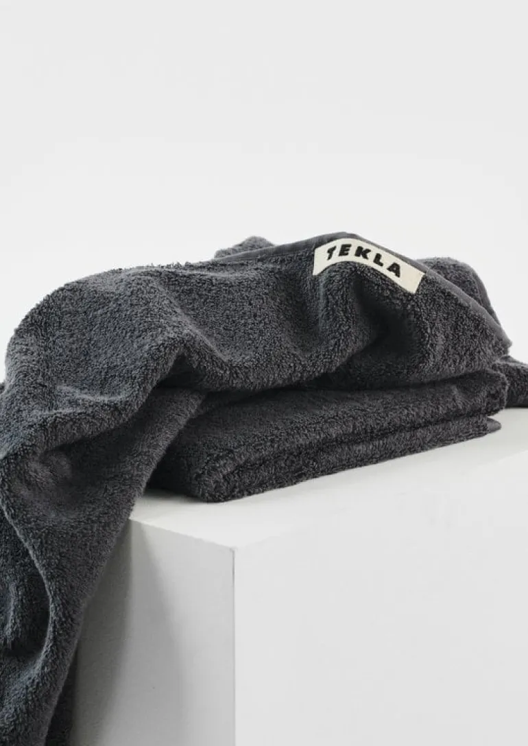 Tekla Bath towel, charcoal grey