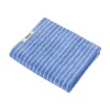 Tekla Bath towel, clear blue stripes