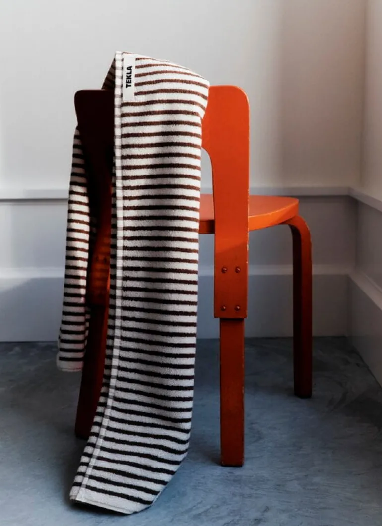 Tekla Bath towel, kodiak stripes