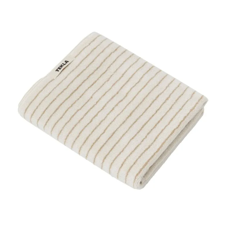 Tekla Bath towel, sienna stripes