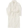 Tekla Classic bathrobe, sienna stripes