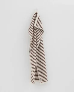 Tekla Guest towel, kodiak stripes