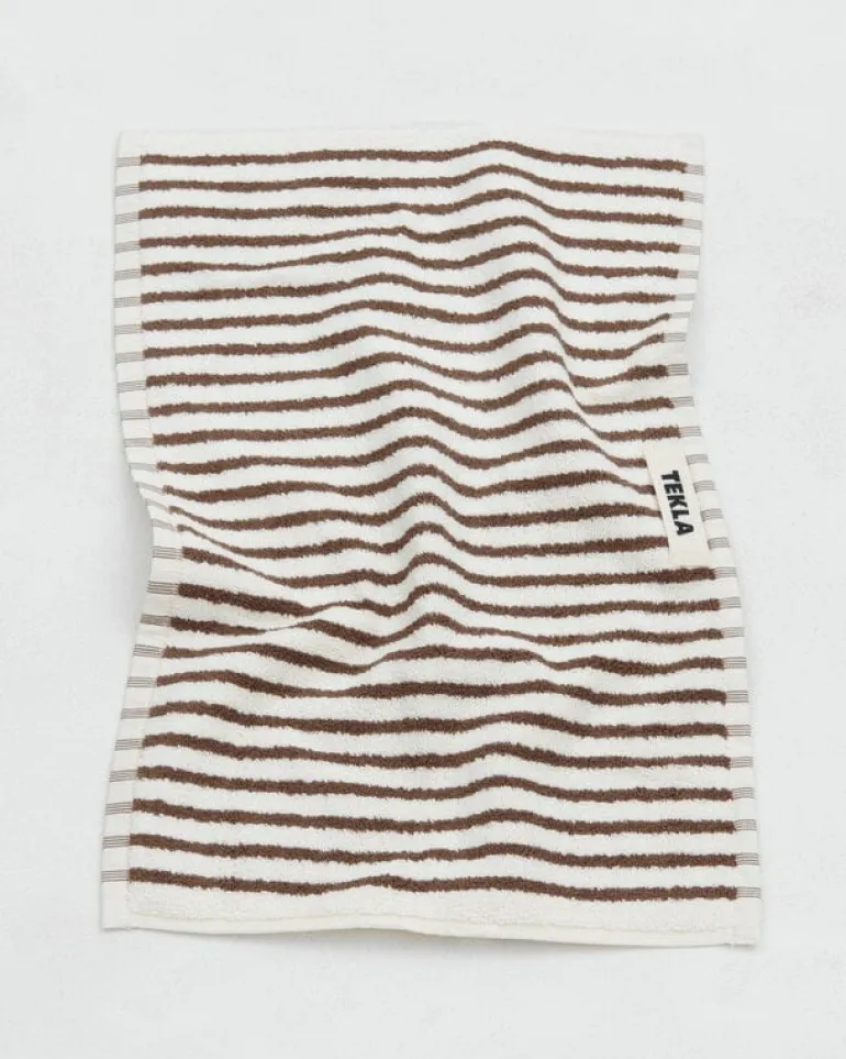 Tekla Guest towel, kodiak stripes
