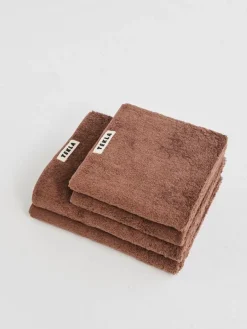 Tekla Guest towel, kodiak brown