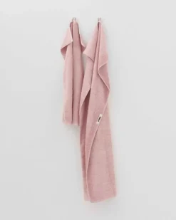Tekla Guest towel, shaded pink