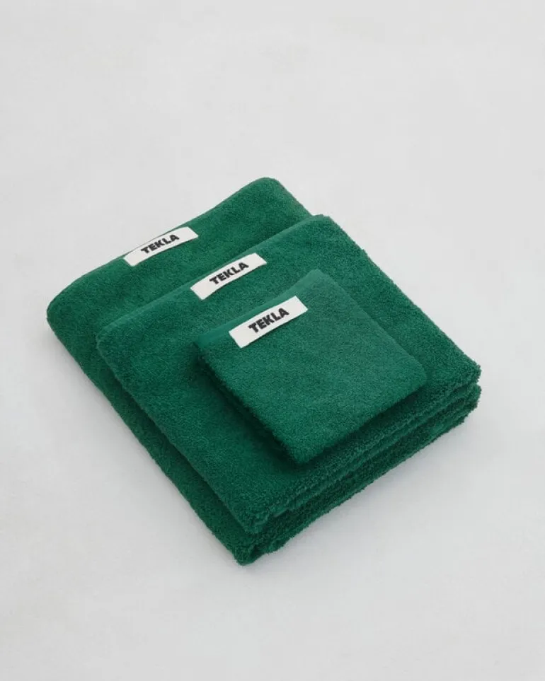 Tekla Guest towel, teal green