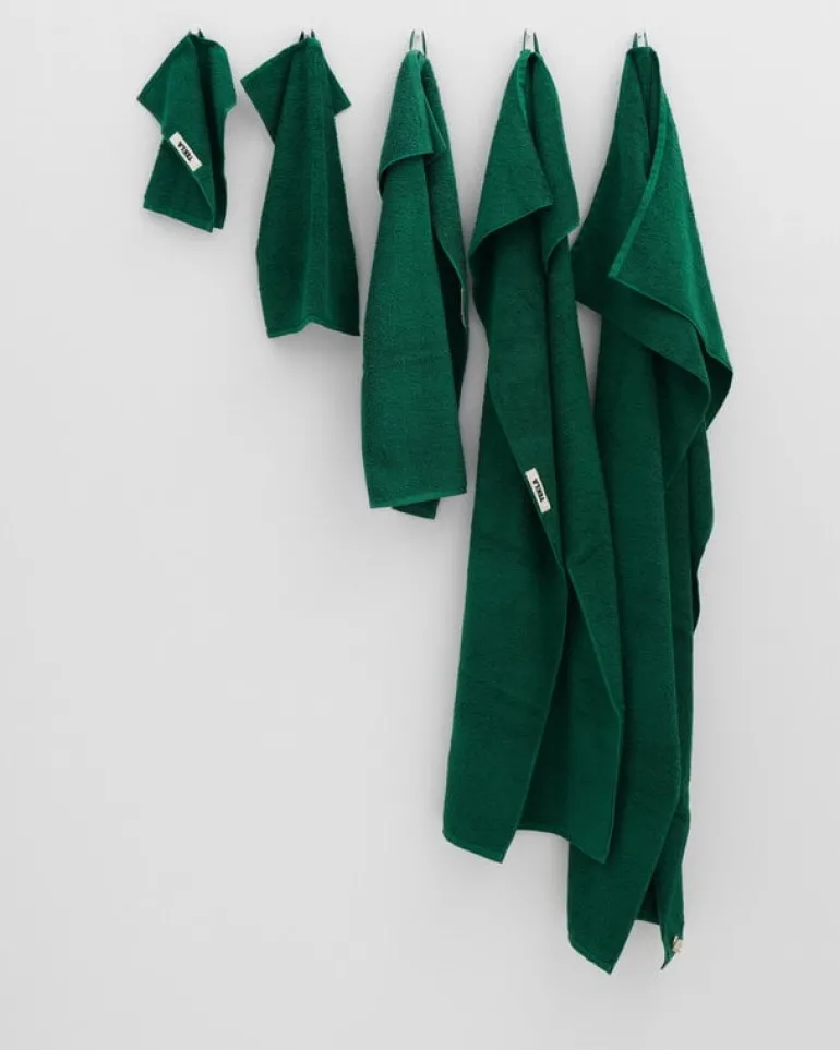 Tekla Guest towel, teal green