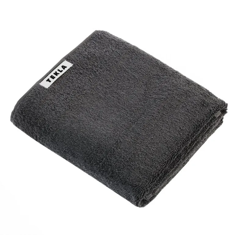 Tekla Hand towel, charcoal grey