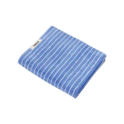 Tekla Hand towel, clear blue stripes