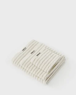 Tekla Hand towel, sienna stripes