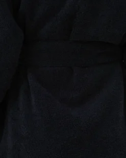 Tekla Hooded bathrobe, black