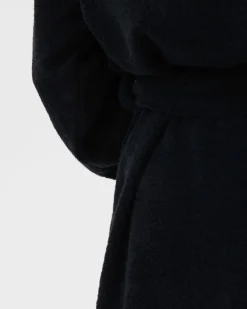 Tekla Hooded bathrobe, black