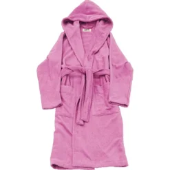 Tekla Hooded bathrobe, magenta