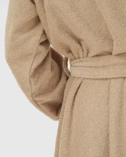Tekla Hooded bathrobe, sienna