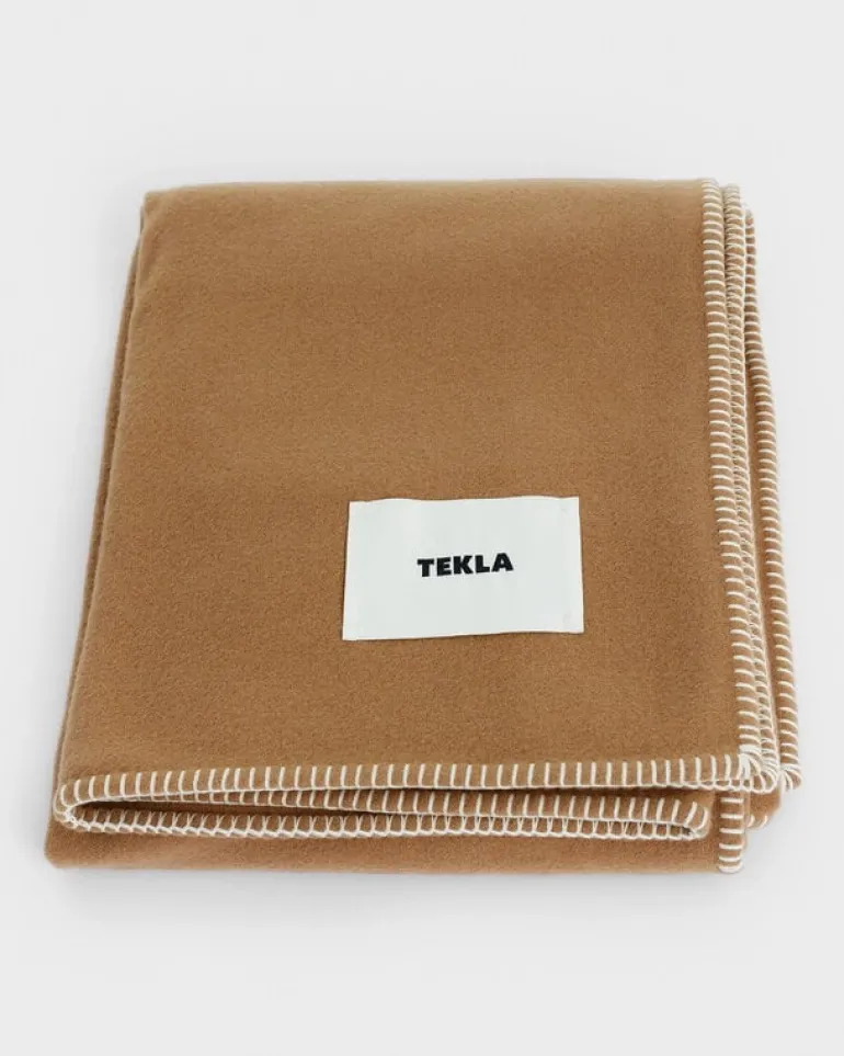 Tekla Lambswool blanket, 130 x 180 cm, oak