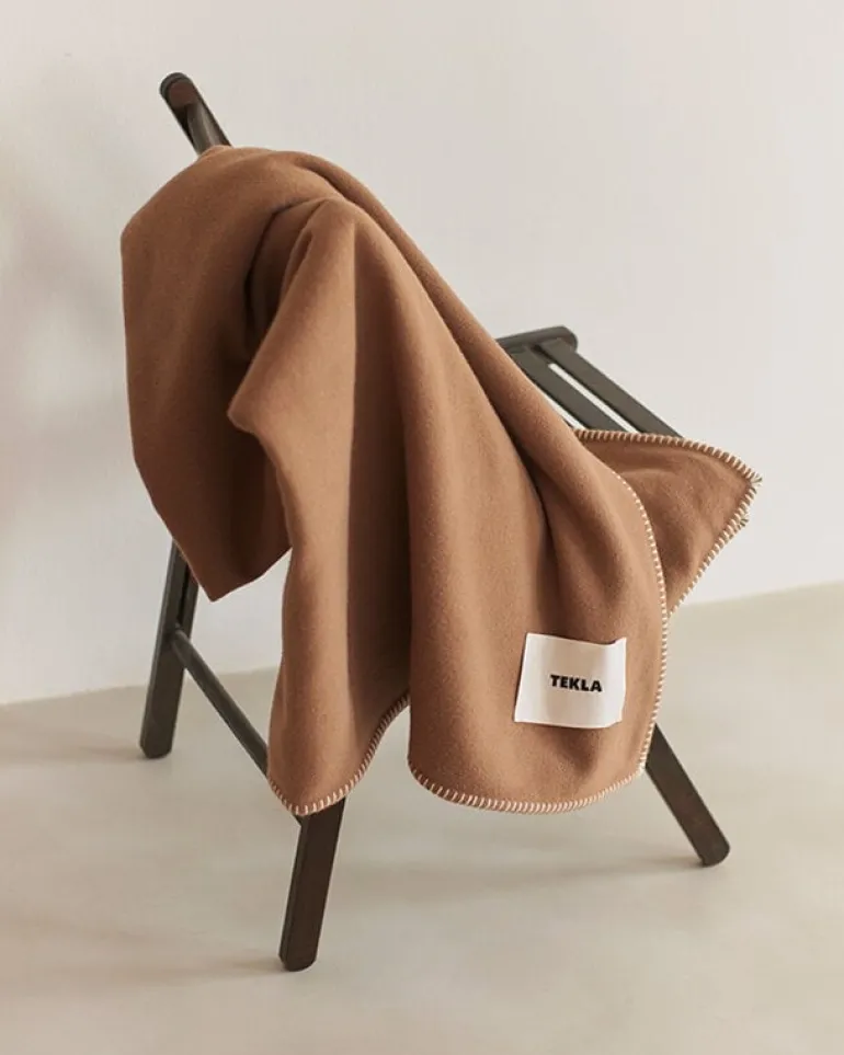 Tekla Lambswool blanket, 130 x 180 cm, oak