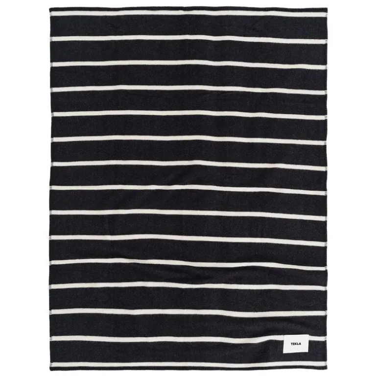 Tekla Lambswool blanket, 130 x 180 cm, starling stripes