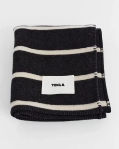 Tekla Lambswool blanket, 130 x 180 cm, starling stripes