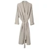 The Organic Company Big Waffle bathrobe, stone