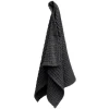 The Organic Company Big Waffle hand towel, dark grey