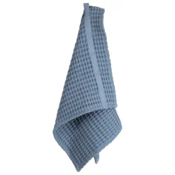 The Organic Company Big Waffle hand towel, grey blue