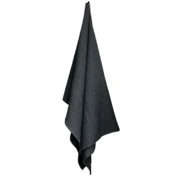 The Organic Company Big Waffle towel and blanket, dark grey