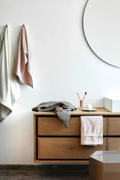 The Organic Company Big Waffle towel and blanket, clay