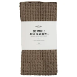The Organic Company Big Waffle hand towel, 50 x 130 cm, clay