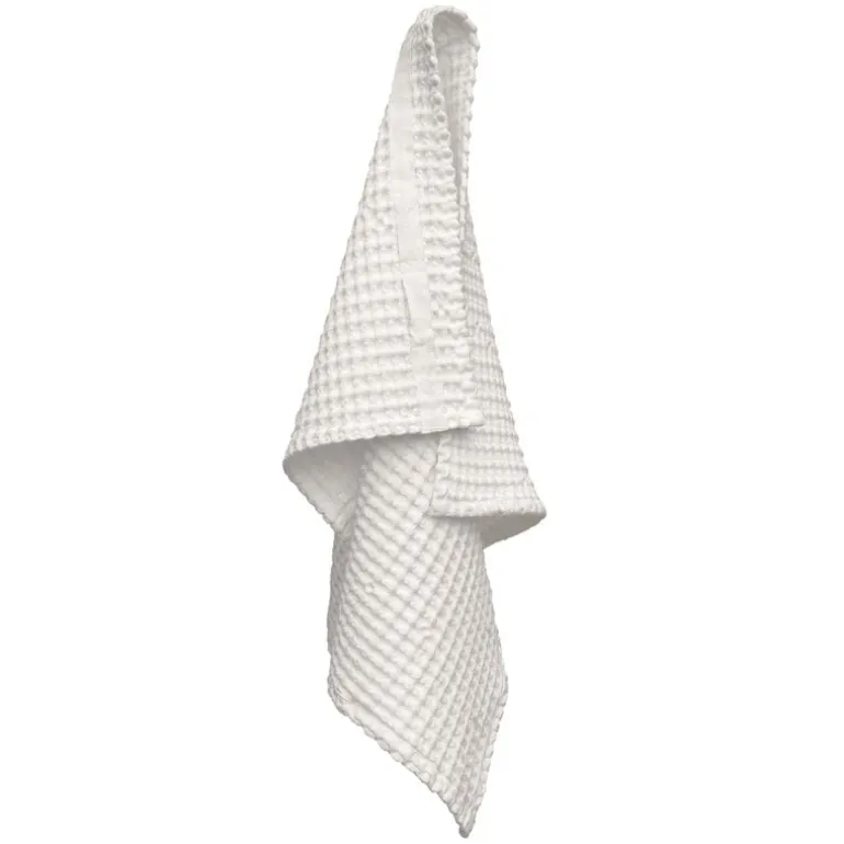 The Organic Company Big Waffle hand towel, natural white
