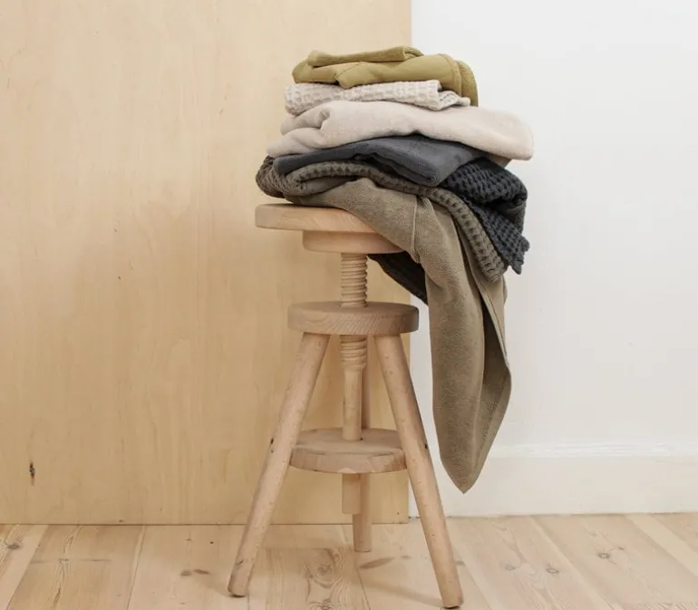 The Organic Company Big Waffle hand towel, natural white