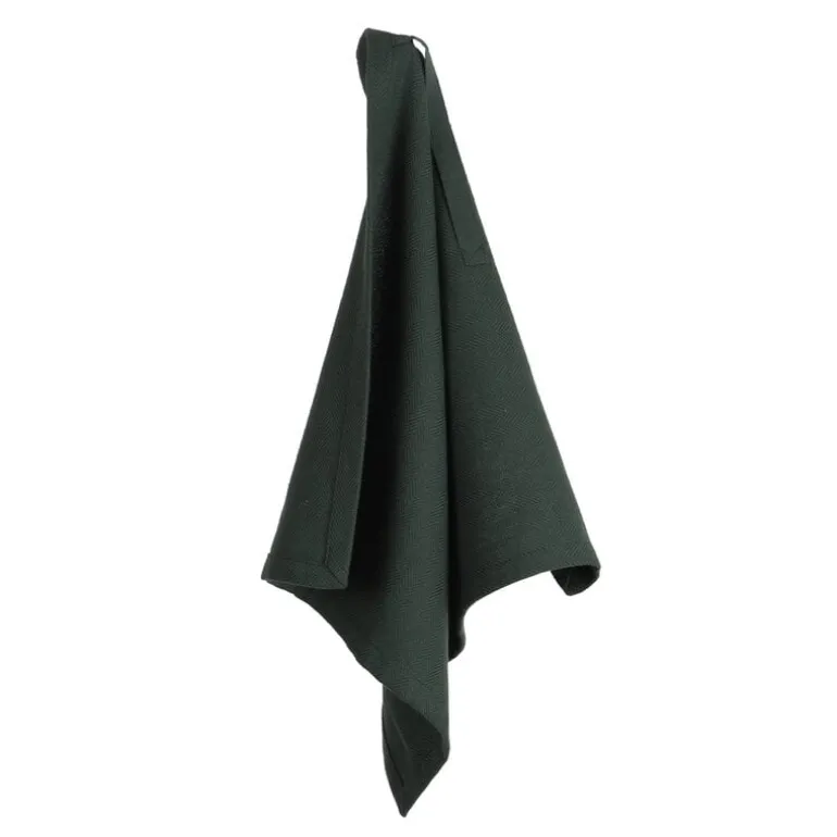 The Organic Company Dinner napkin, 4 pcs, dark green