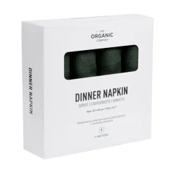 The Organic Company Dinner napkin, 4 pcs, dark green