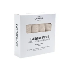 The Organic Company Everyday napkin, 4 pcs, stone