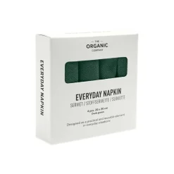 The Organic Company Everyday napkin, 4 pcs, dark green