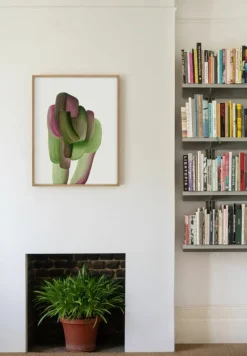 The Wrong Shop Drawing 20 poster with oak frame, 62.2 x 79.1 cm