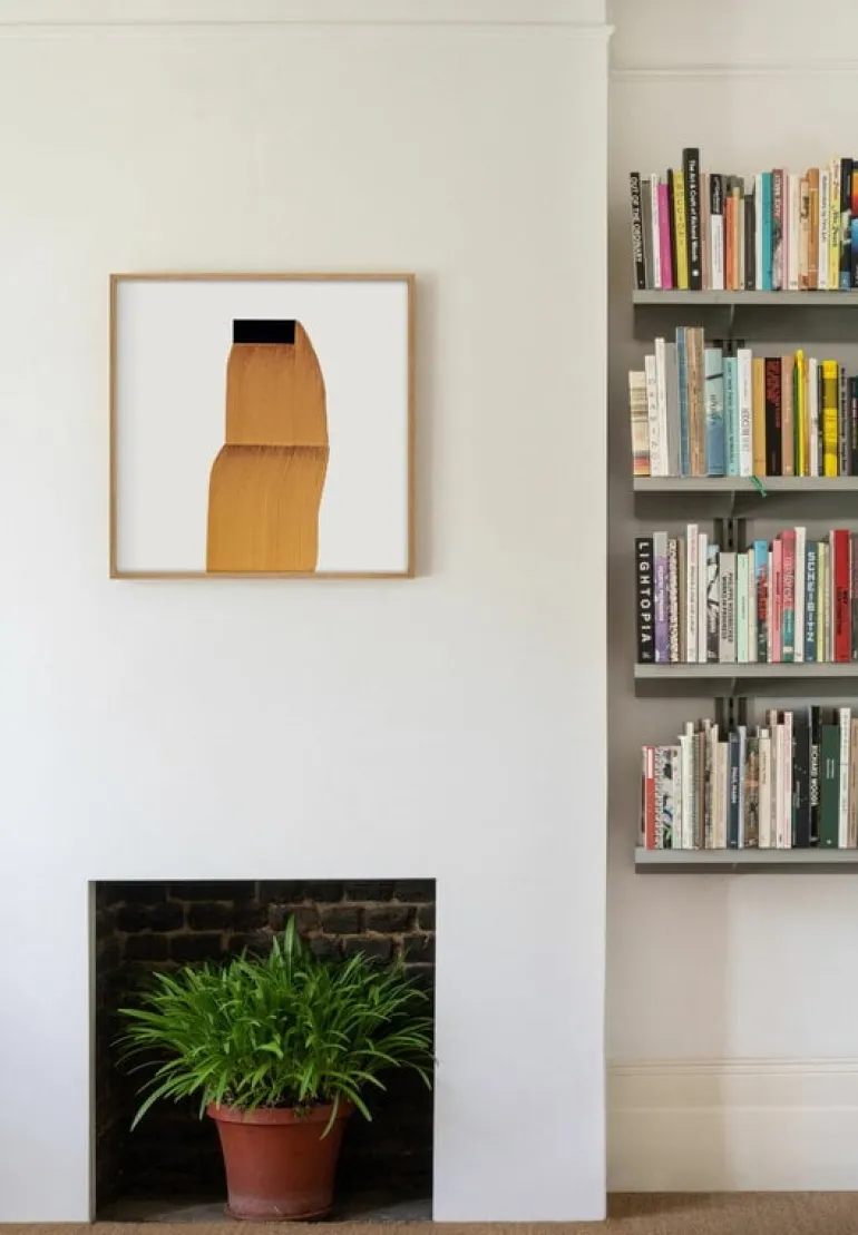 The Wrong Shop Drawing 11 poster with oak frame, 69.5 x 69.5 cm