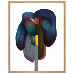 The Wrong Shop Drawing 16 poster with oak frame, 69.5 x 88.5 cm